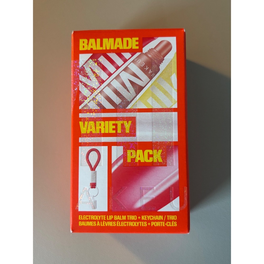 Milk Makeup Balmade Electrolyte Lip Balm Trio Variety Pack Full Size‎ Keychain